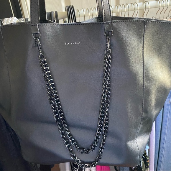 ✨SOLD✨ 2 in 1 black faux leather bag - Picture 3 of 8